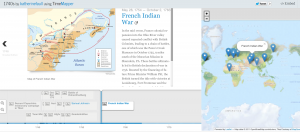 Figure 1  French Indian War TimeMapper