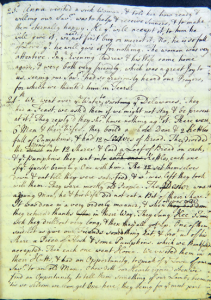 Here is a high resolution scanned image of a page from the Mack Diaries. It was written in cursive and outdated english, thus making it difficult to transcribe
